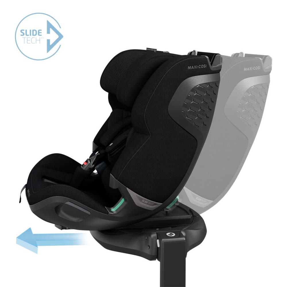 Maxi-Cosi Emerald 360 Pro - висувне, поворотне дитяче автокрісло (0 - 12років / 40 - 150 см / 0 - 36кг) • Authentic Black Maxi-Cosi Emerald 360 Pro - висувне, поворотне дитяче автокрісло (0 - 12років / 40 - 150 см / 0 - 36кг) • Authentic Black