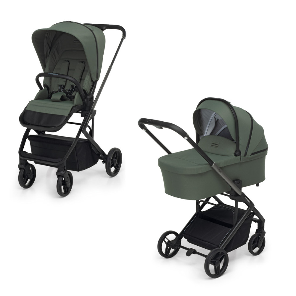 Foppapedretti TicToc Duo - детская коляска 2в1 • Olive