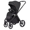 Carrello Vector 2025 CRL-6550 - легкая детская коляска 2в1 с регулировкой высоты люльки и прогулочного сиденья • Magnet Black