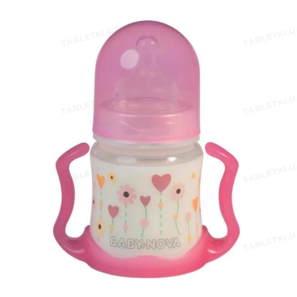 Пляшечка Baby-Nova з ручками 150 мл (45003-1)