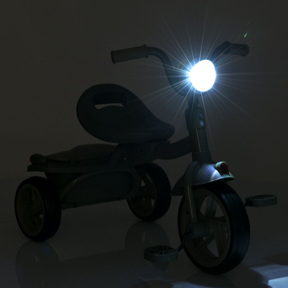 Turbo Trike MT 1037 - дитячий триколісний велосипед, музичне оформлення, ліхтарик • Grey