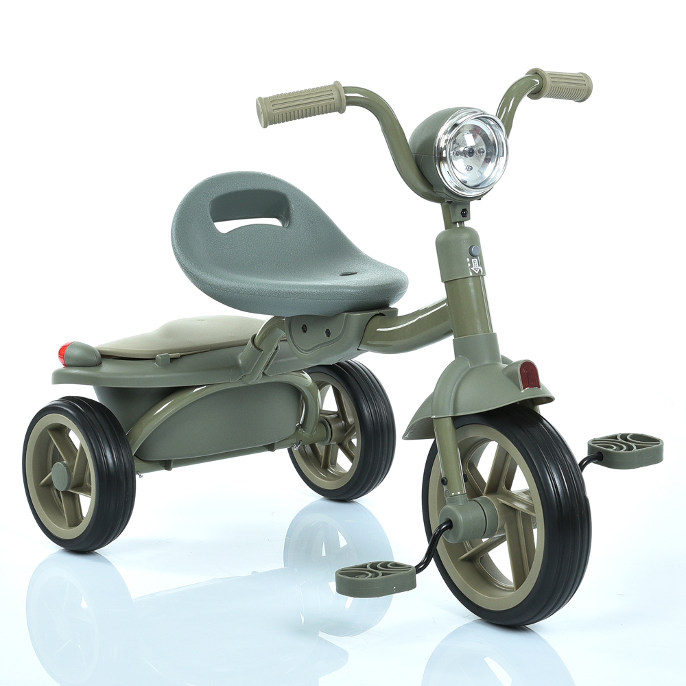 Turbo Trike MT 1037 - дитячий триколісний велосипед, музичне оформлення, ліхтарик • Grey