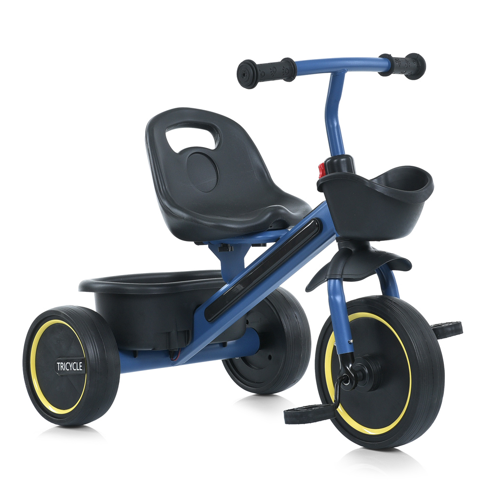Turbo Trike MT 1054 - дитячий триколісний велосипед, передній та задній кошики для речей • Blue