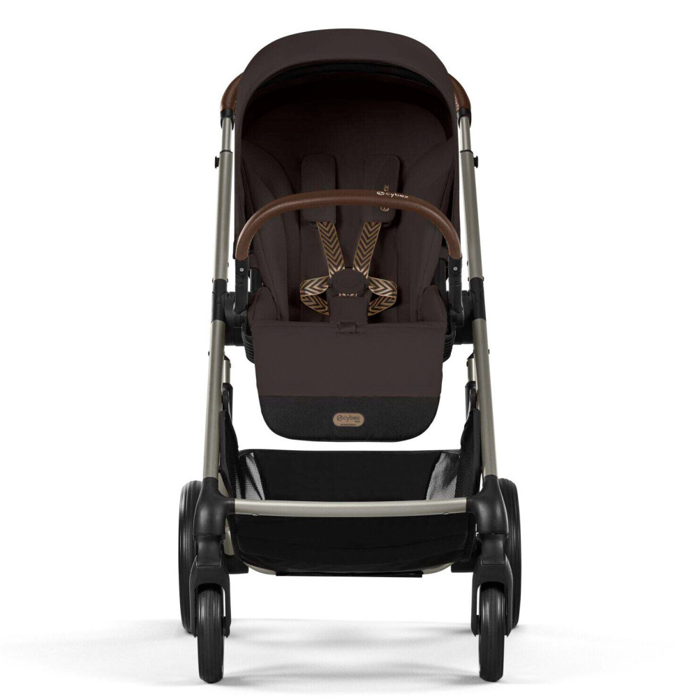 Cybex Balios S Lux 2025 - прогулочная коляска, всесезонная, с большими колесами, телескопическая регулировка ручки, большая корзина до 10 кг  • TPE Chocolate Brown
