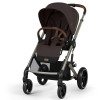 Cybex Balios S Lux 2025 - детская коляска 2в1, всесезонная, с большими колесами, телескопическая регулировка ручки, большая корзина до 10 кг • TPE Chocolate Brown