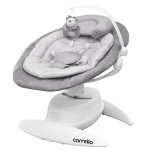 Carrello Mio CRL-10308 - заколисуючий центр для новонародженого, електрична гойдалка для немовлят, працює від мережі та від батарейок  • Silver Grey