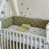 Постільний комплект Маленька Соня Baby Mix Ведмедик boy м'ята 6 предметів оливковий (0291678)