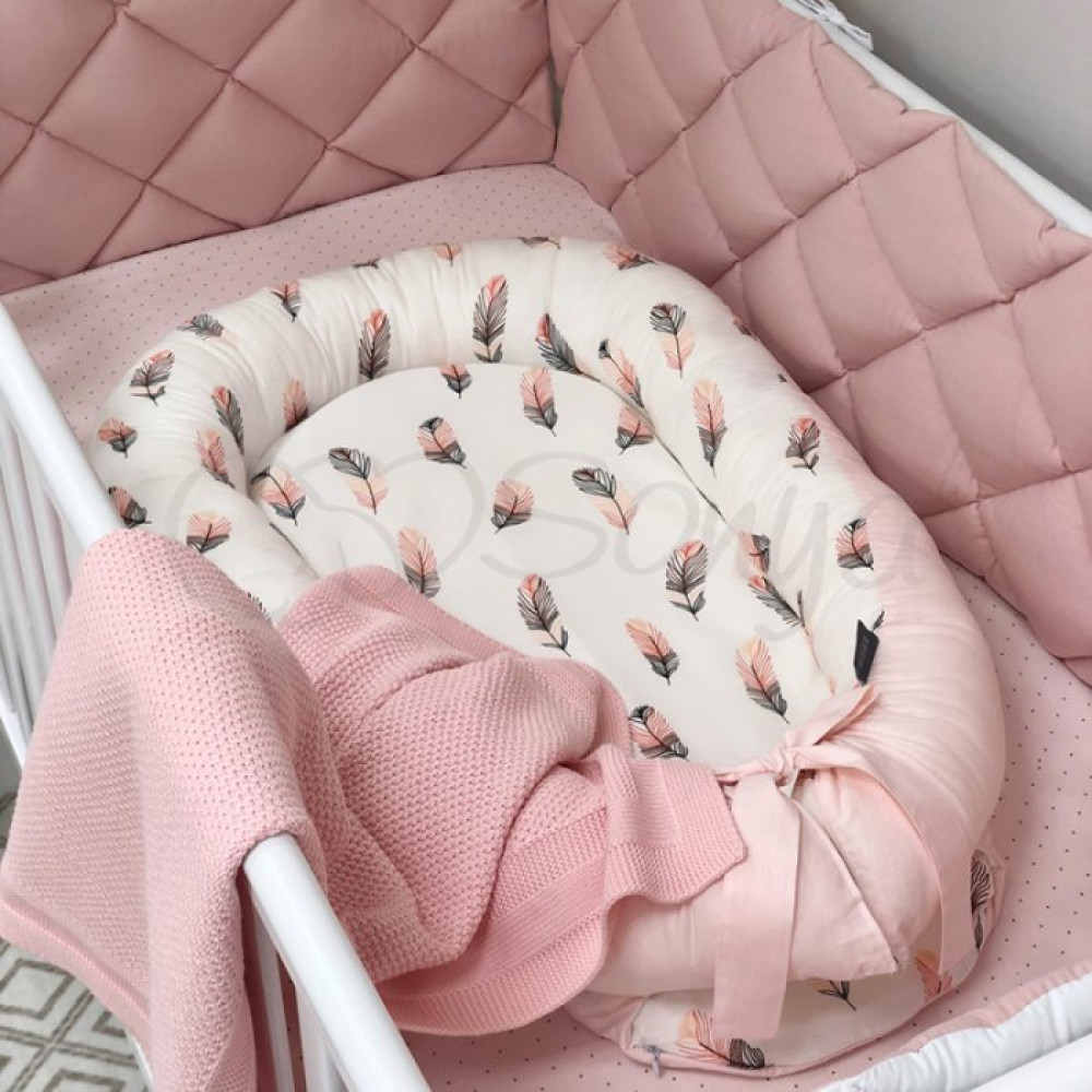 Постільний комплект Маленька Соня Baby Mix Перо 6 предметів пудра (0291404) 