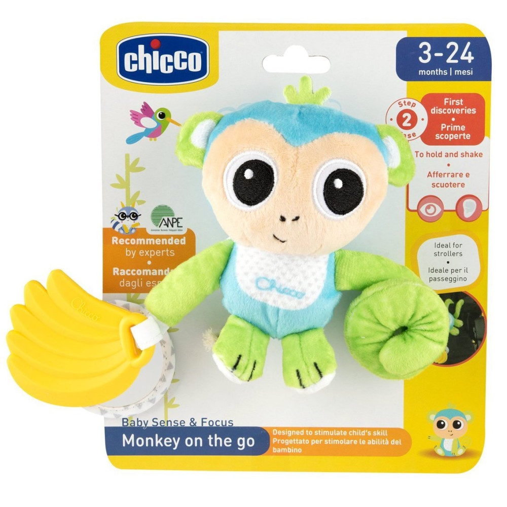 Іграшка-брязкальце Chicco  м'яка Мавпа