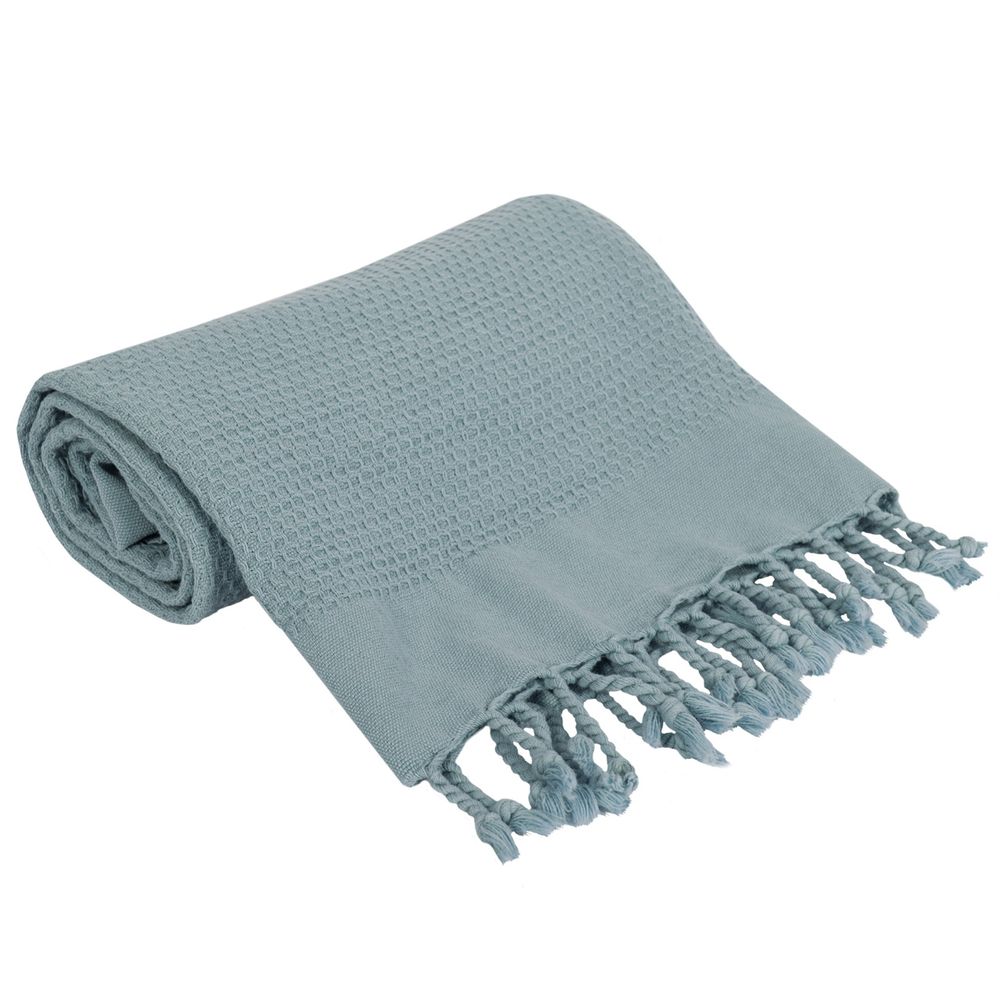В\'язаний плед Ceba Baby Basic Vintage Blue 90*85 см (W-869-000-160)
