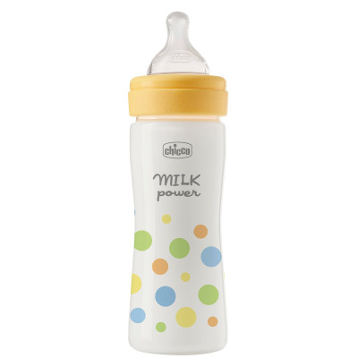 Chicco Perfect Easy 250 мл - пляшечка для годування, соска з середнім потоком, від 2 міс. • Жовтий Chicco Perfect Easy 250 мл - пляшечка для годування, соска з середнім потоком, від 2 міс. • Жовтий