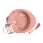 Набор посуды Chicco Set Prima Pappa 6м+ Розовый