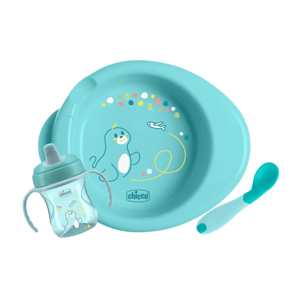 Набор посуды Chicco Set Prima Pappa 6м+ Синий