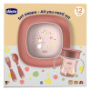 Набор посуды Chicco Set Pappa 12м+ Розовый