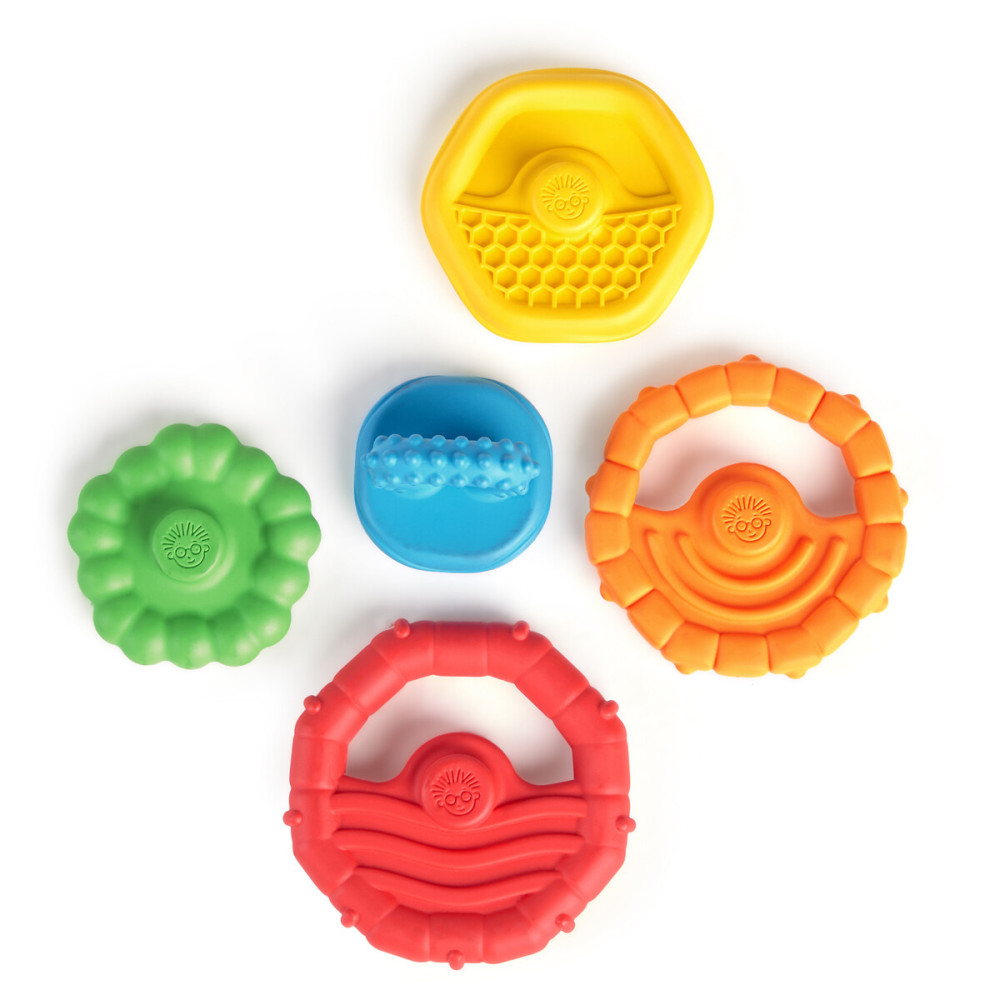 Baby Einstein Stack & Teethe - іграшка-пірамідка 2 в 1 з прорізувачами від народження Baby Einstein Stack & Teethe - іграшка-пірамідка 2 в 1 з прорізувачами від народження