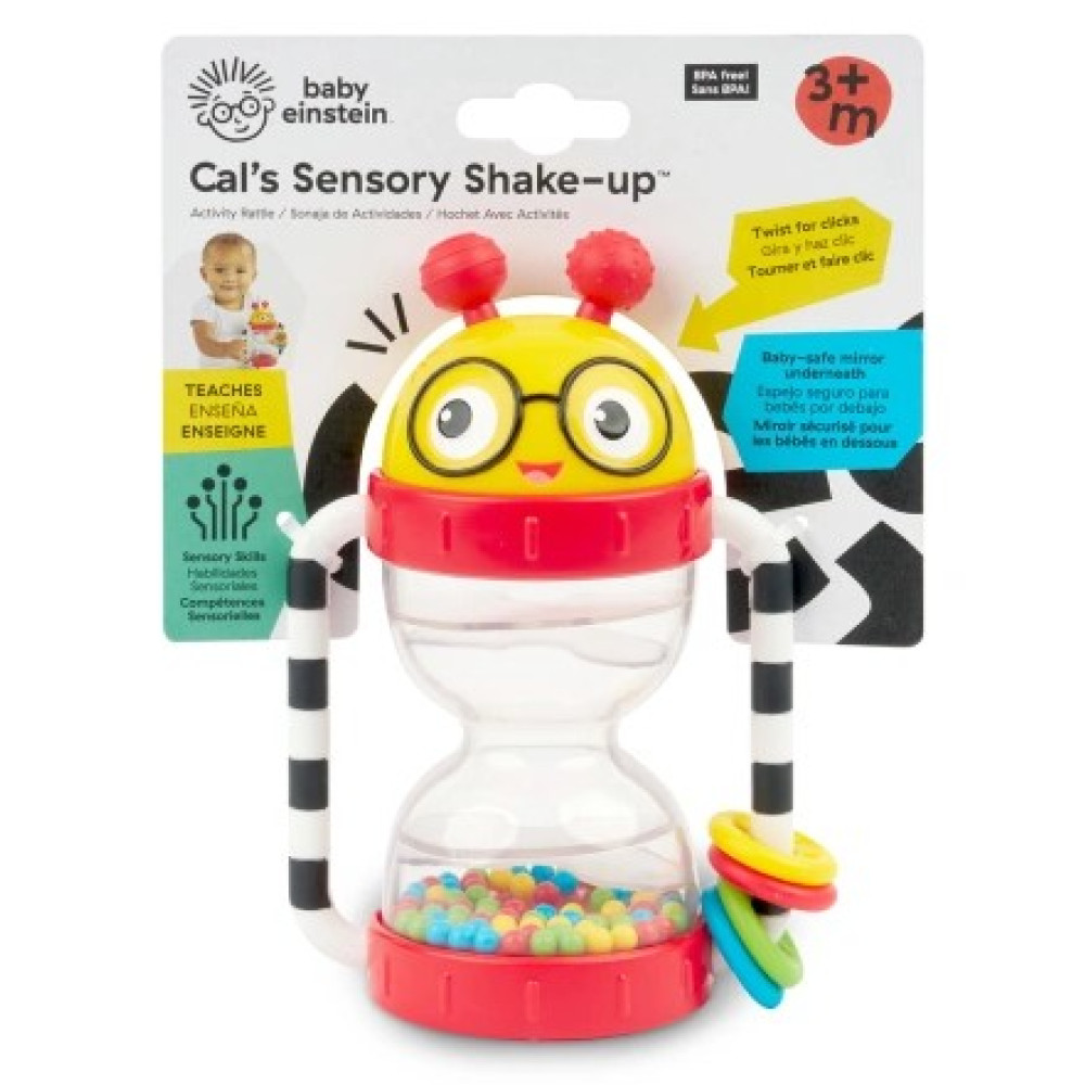 Игрушка-погремушка Cal’s Sensory Shake-up Baby Einstein Игрушка-погремушка Cal’s Sensory Shake-up Baby Einstein