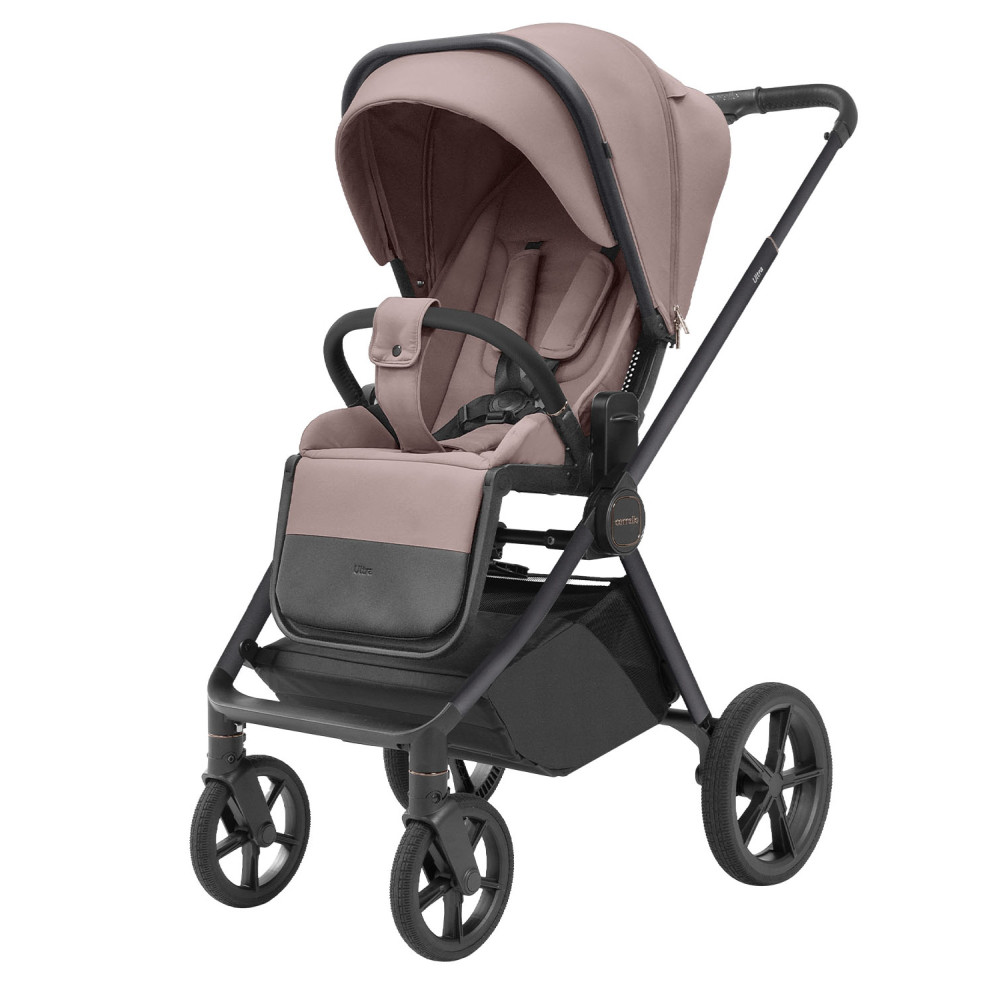 Carrello Ultra CRL-6527 - легкая детская коляска 2в1, термолюлька, телескопическая ручка, регулируемые по высоте люлька и сиденье, с автокреслом для новорожденного Carrello Nova (0 - 15 месяцев / 40 - 87 см)  • Warm Beige