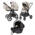 Carrello Ultra CRL-6527 - легкая детская коляска 2в1, термолюлька, телескопическая ручка, регулируемые по высоте люлька и сиденье, с автокреслом для новорожденного Carrello Nova (0 - 15 месяцев / 40 - 87 см)  • Ice Grey