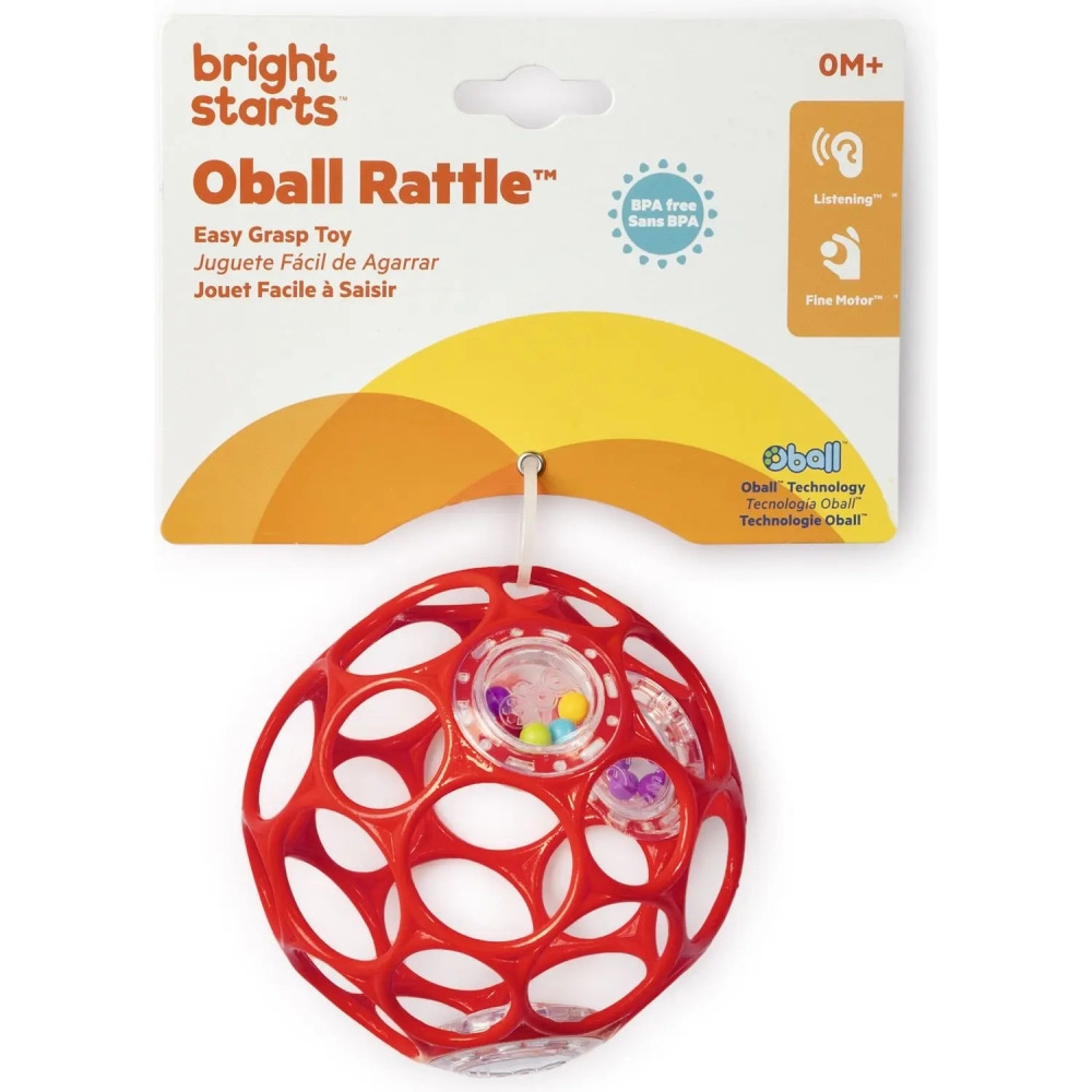 Bright Starts Oball Rattle - іграшка-брязкальце • Red