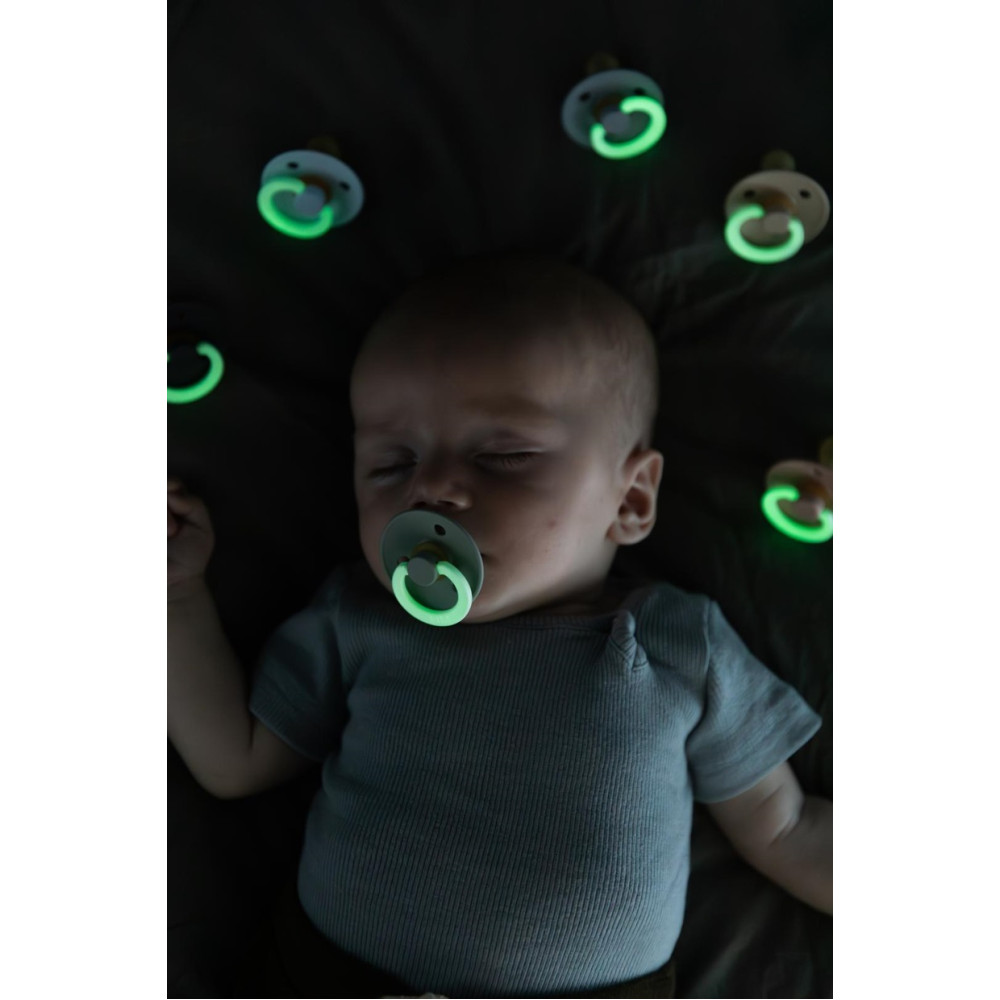 Пустушка BIBS Colour Latex Size 1 (0-6 м) Deep Space GLOW