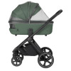 Carrello Ultimo CRL-6528 - дитяча універсальна коляска 2в1, коляска з оновленою люлькою, регулювання висоти люльки та прогулянкового блоку, всесезонний візок • Fern Green