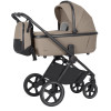 Carrello Ultimo CRL-6528 - дитяча універсальна коляска 2в1, коляска з оновленою люлькою, регулювання висоти люльки та прогулянкового блоку, всесезонний візок • Pearl Beige