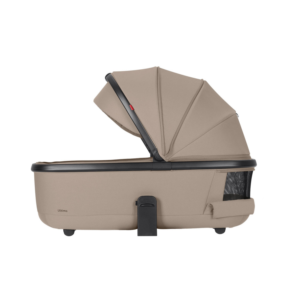 Carrello Ultimo CRL-6528 - дитяча універсальна коляска 2в1, коляска з оновленою люлькою, регулювання висоти люльки та прогулянкового блоку, всесезонний візок • Pearl Beige