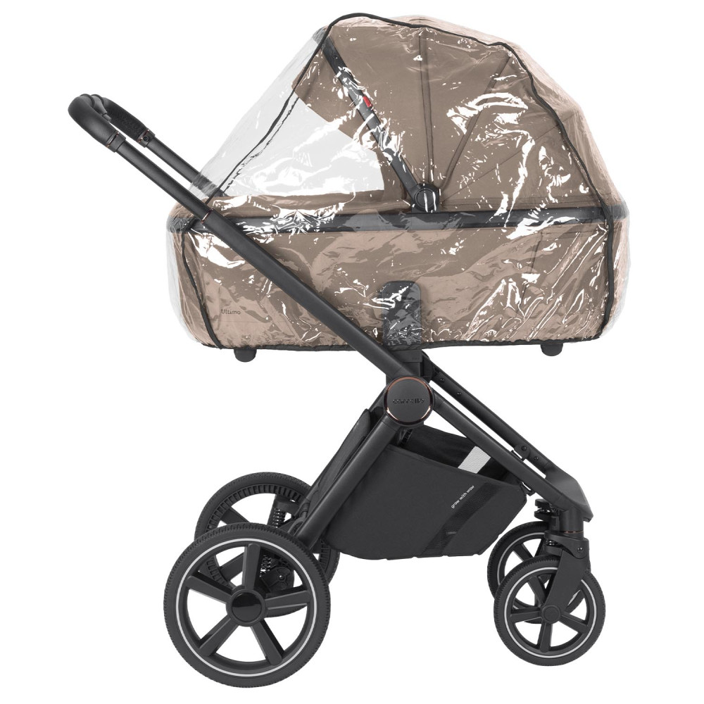 Carrello Ultimo CRL-6528 - дитяча універсальна коляска 2в1, коляска з оновленою люлькою, регулювання висоти люльки та прогулянкового блоку, всесезонний візок • Pearl Beige