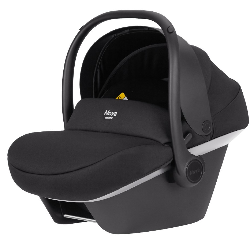 Carrello Ultimo CRL-6528 - детская универсальная коляска 3в1, коляска с обновлённой люлькой, регулировка высоты люльки и прогулочного блока, всесезонная коляска, с автокреслом для новорожденного Carrello Nova (0 - 15 месяцев / 40 - 87 см) • Sable Black