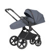 Carrello Ultimo CRL-6528 - детская универсальная коляска 3в1, коляска с обновлённой люлькой, регулировка высоты люльки и прогулочного блока, всесезонная коляска, с автокреслом для новорожденного Carrello Nova (0 - 15 месяцев / 40 - 87 см) • Cool Grey