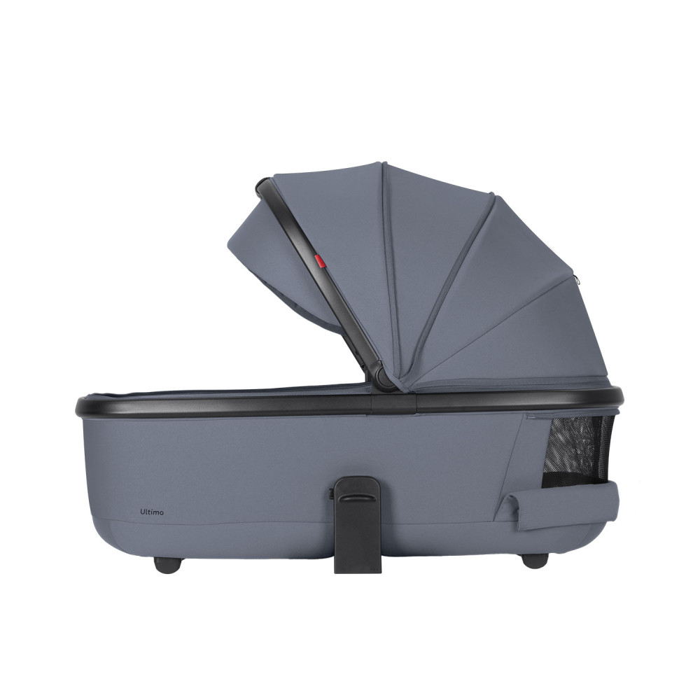 Carrello Ultimo CRL-6528 - детская универсальная коляска 3в1, коляска с обновлённой люлькой, регулировка высоты люльки и прогулочного блока, всесезонная коляска, с автокреслом для новорожденного Carrello Nova (0 - 15 месяцев / 40 - 87 см) • Cool Grey