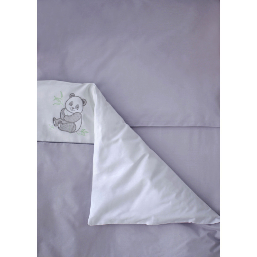 Постельный комплект для кроватки Baby Veres Панда 90х110/40х60 (153.1.36) Постельный комплект для кроватки Baby Veres Панда 90х110/40х60 (153.1.36)