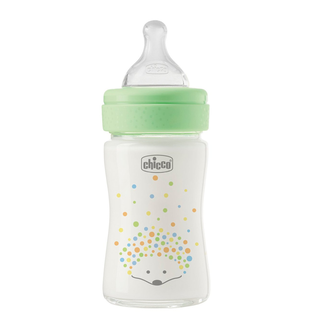 Скляна пляшечка Chicco Perfect Easy 150мл соска силікон 0м+