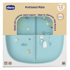 Секционная тарелка Chicco Dish Set 12м+ Голубой