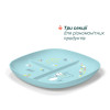 Секционная тарелка Chicco Dish Set 12м+ Голубой