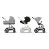 Cybex Balios S Lux - універсальна коляска 3в1 з розкладним автокріслом для немовля Cybex Cloud G (від народження до 15 місяців / 40 - 87 см) • SLV Stone Grey