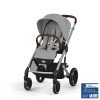 Cybex Balios S Lux - універсальна коляска 3в1 з розкладним автокріслом для немовля Cybex Cloud G (від народження до 15 місяців / 40 - 87 см) • SLV Stone Grey