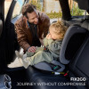 Kinderkraft FIX2GO i-Size - автокрісло для дітей (від 15 місяців до 12 років / 76 - 150 см), електричний датчик кріплення SAFERIDE SENSOR, високоякісні матеріали з технологією AIR FLOW, функція сну • Black (KCFI2GO0BLK0000)