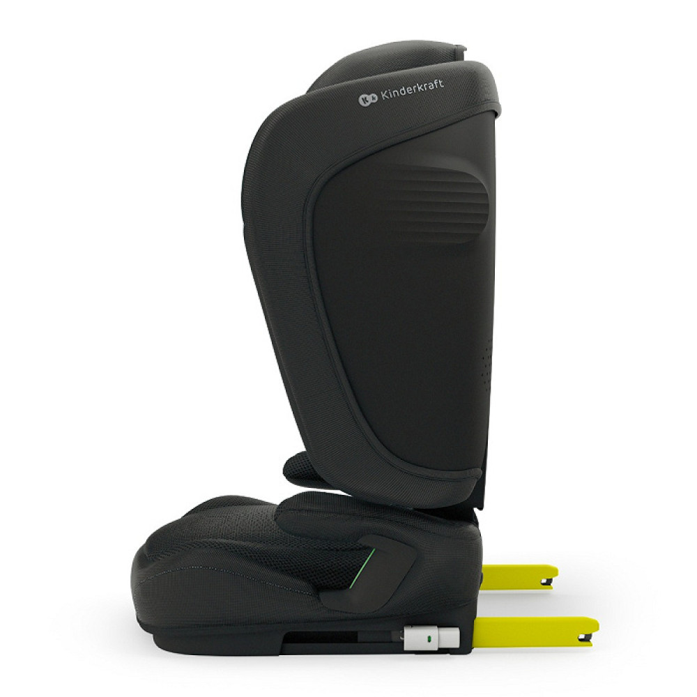 Kinderkraft Unity 2 i-Size - автокрісло для дітей (від 3.5 до 12 років / 100 - 150 см), легке та компактне складання, ергономічні підлокітники, система вентиляції AIR FLOW, системи безпеки SPS+ та H-GUARD • Black (KCUNIT02BLK0000)