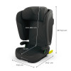Kinderkraft Unity 2 i-Size - автокрісло для дітей (від 3.5 до 12 років / 100 - 150 см), легке та компактне складання, ергономічні підлокітники, система вентиляції AIR FLOW, системи безпеки SPS+ та H-GUARD • Black (KCUNIT02BLK0000)