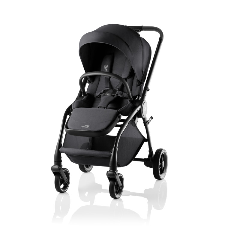 Britax Römer Rio - всесезонная прогулочная коляска, лёгкая рама, бескамерные шины • Carbon Black