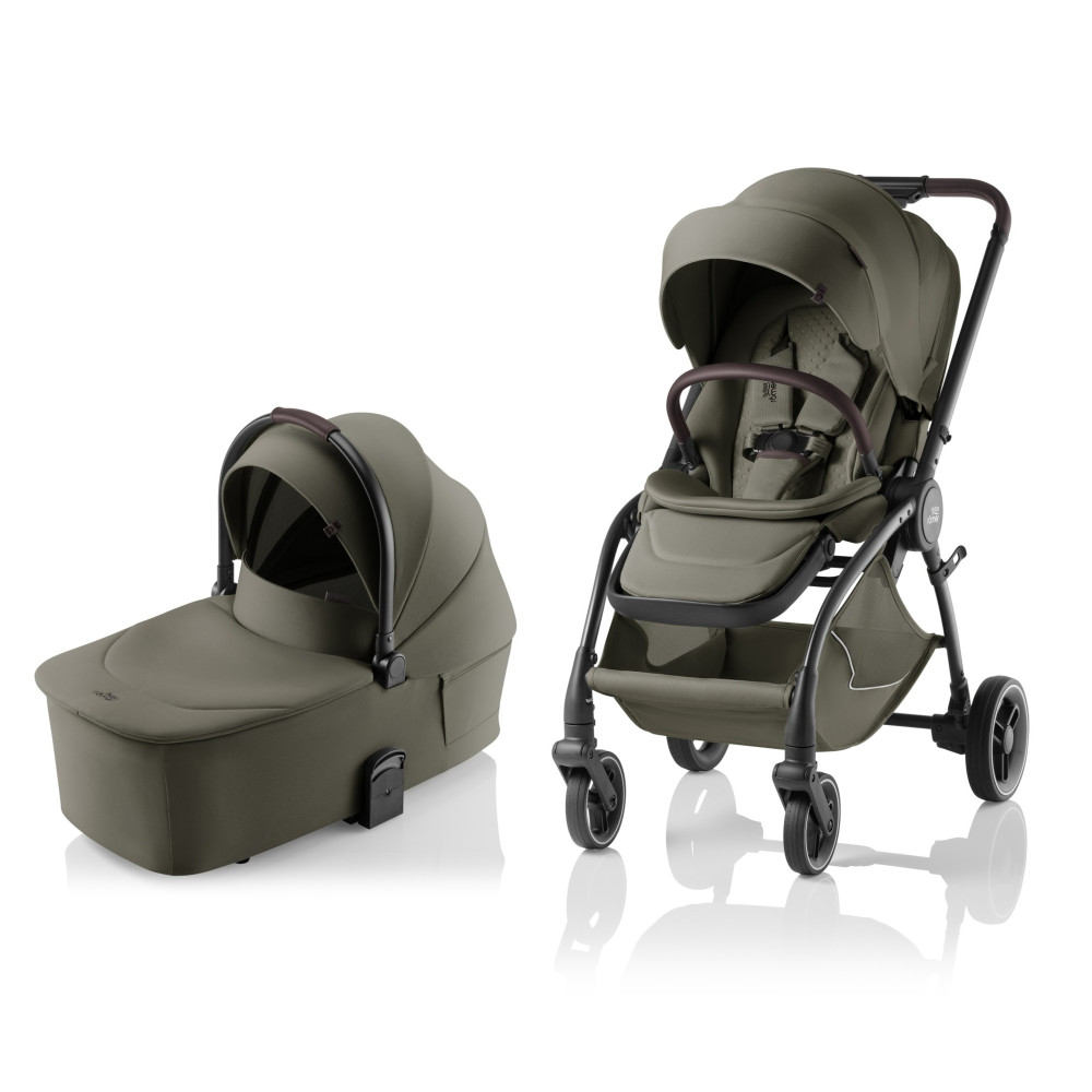 Britax Romer Rio - всесезонна універсальна коляска 2в1, легка рама, безкамерні шини • Urban Olive