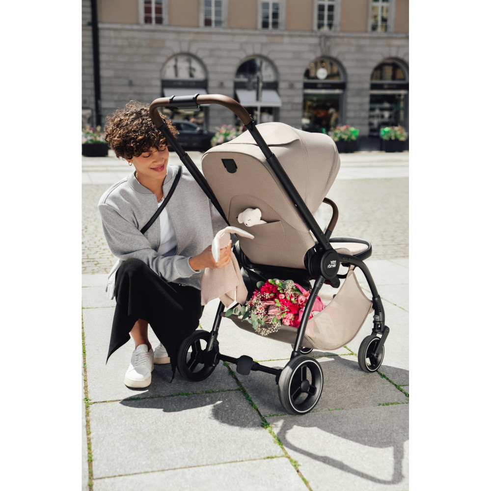 Britax Romer Rio - всесезонна універсальна коляска 2в1, легка рама, безкамерні шини • Teak