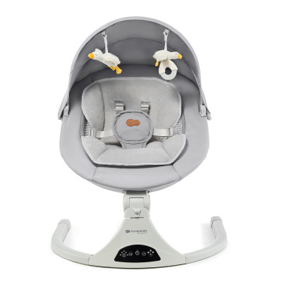 Kinderkraft Tulsy - электрический шезлонг-качалка 2 в 1 с пультом, таймером и Bluetooth • Gray (KBTULS00GRY0000) Kinderkraft Tulsy - электрический шезлонг-качалка 2 в 1 с пультом, таймером и Bluetooth • Gray (KBTULS00GRY0000)