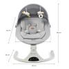 Kinderkraft Tulsy - электрический шезлонг-качалка 2 в 1 с пультом, таймером и Bluetooth • Gray (KBTULS00GRY0000)