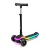 Kinderkraft Raket - триколісний дитячий самокат, поворотна система балансом, RGB підсвітка, легке складання, регульована висота • Black (KRRAKE00BLK0000)