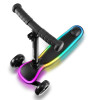 Kinderkraft Raket - триколісний дитячий самокат, поворотна система балансом, RGB підсвітка, легке складання, регульована висота • Black (KRRAKE00BLK0000)