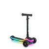 Kinderkraft Raket - триколісний дитячий самокат, поворотна система балансом, RGB підсвітка, легке складання, регульована висота • Black (KRRAKE00BLK0000)