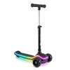 Kinderkraft Raket - триколісний дитячий самокат, поворотна система балансом, RGB підсвітка, легке складання, регульована висота • Black (KRRAKE00BLK0000)