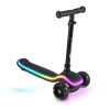 Kinderkraft Raket - триколісний дитячий самокат, поворотна система балансом, RGB підсвітка, легке складання, регульована висота • Black (KRRAKE00BLK0000)